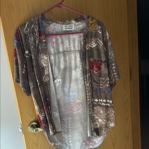 In Good Company Floral Kimono Cardigan Vintage